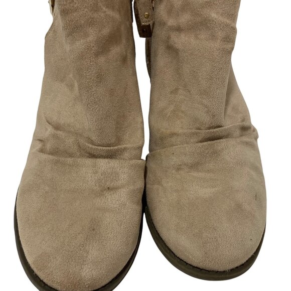 Dr. Scholls Tan Suede Ankle Booties With Straps & Buckle Accents - Womens Size 9 - Picture 5 of 10